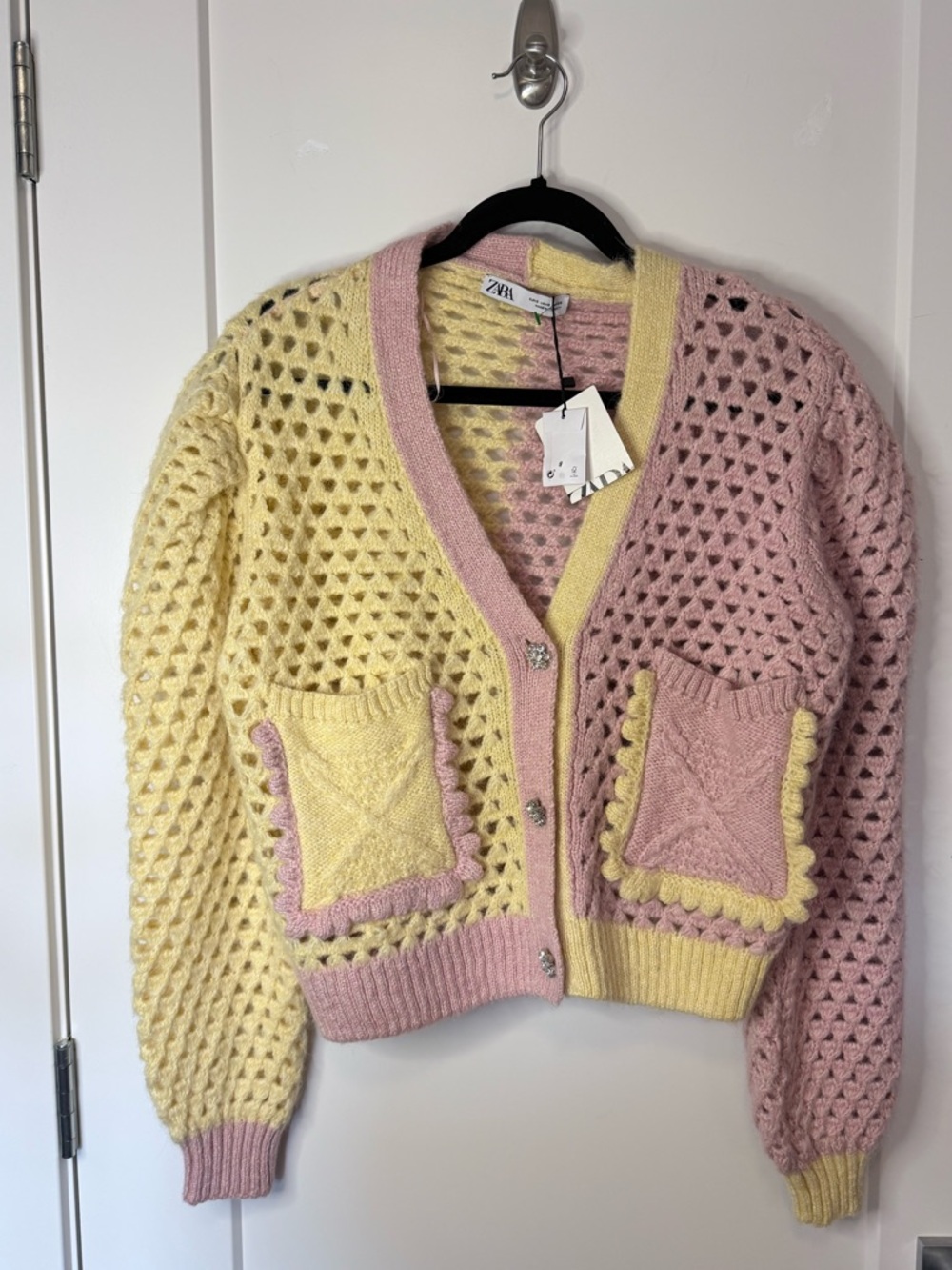 Zara Eyelet Cardigan - Picture 3 of 6